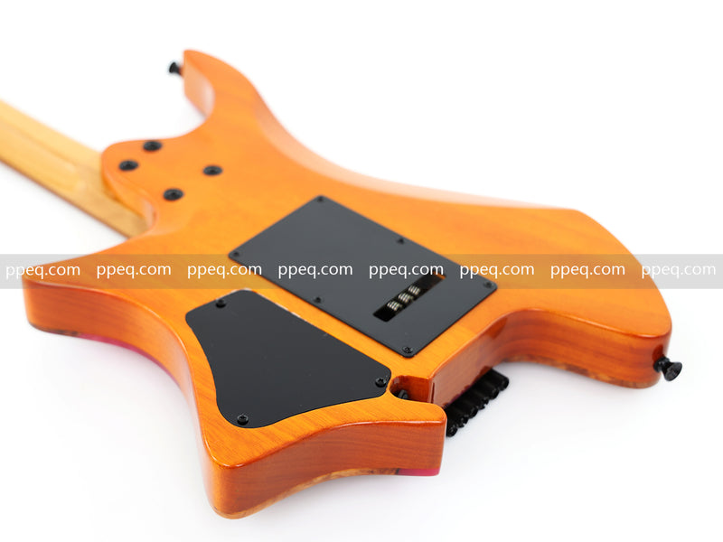 6-String Tapered Neck ResinBurl Body Headless Electric Guitar (PHG-008)