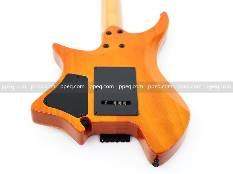 6-String Tapered Neck ResinBurl Body Headless Electric Guitar (PHG-008)