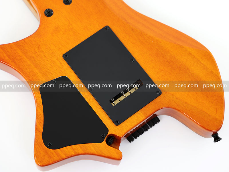 6-String Tapered Neck ResinBurl Body Headless Electric Guitar (PHG-008)