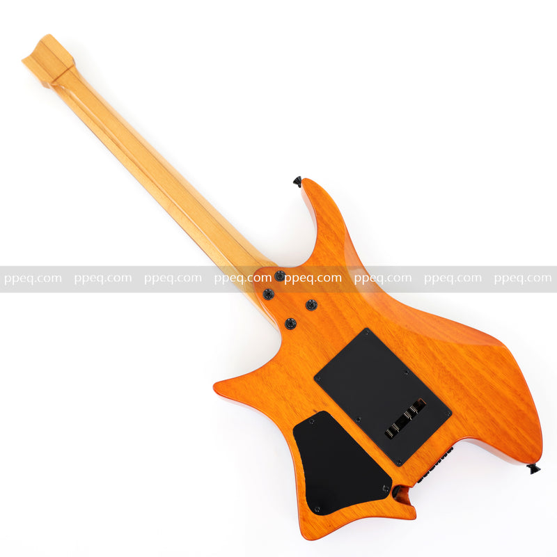 6-String Tapered Neck ResinBurl Body Headless Electric Guitar (PHG-009)