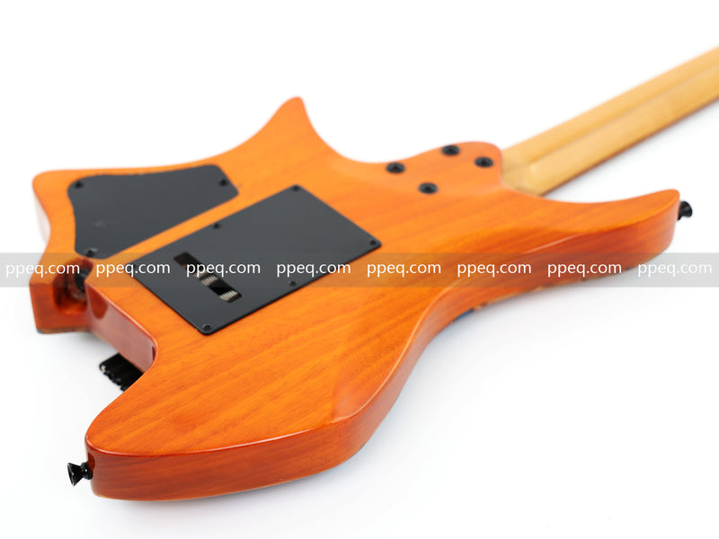 6-String Tapered Neck ResinBurl Body Headless Electric Guitar (PHG-009)