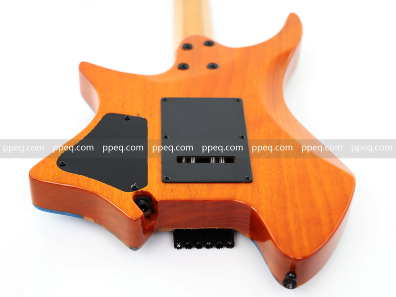6-String Tapered Neck ResinBurl Body Headless Electric Guitar (PHG-009)
