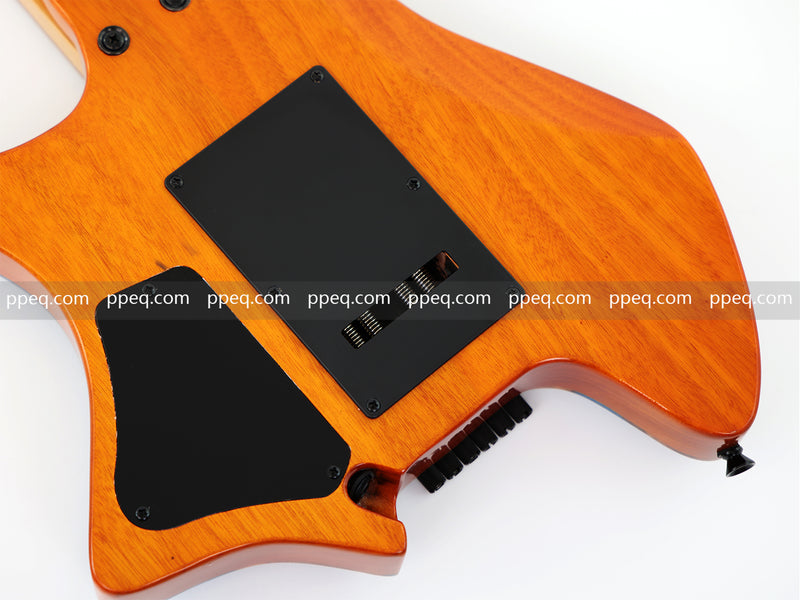 6-String Tapered Neck ResinBurl Body Headless Electric Guitar (PHG-009)