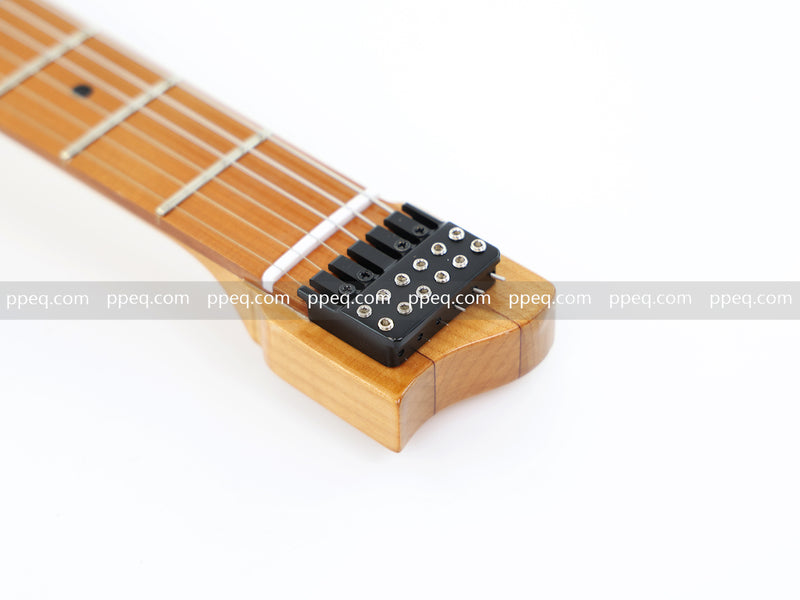6-String Tapered Neck ResinBurl Body Headless Electric Guitar (PHG-010)