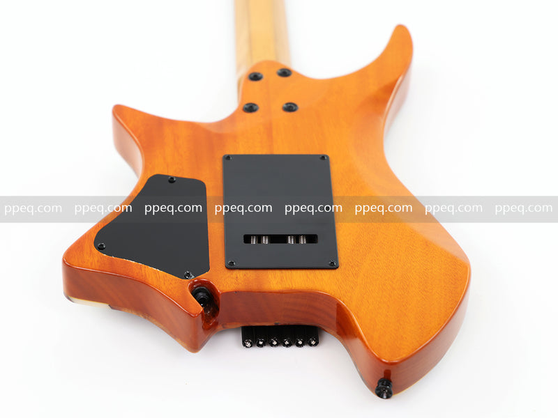 6-String Tapered Neck ResinBurl Body Headless Electric Guitar (PHG-010)