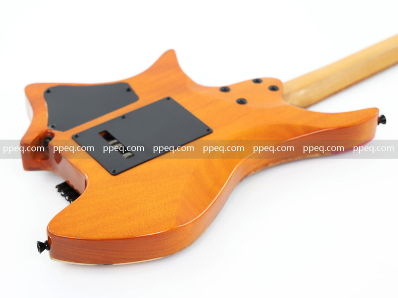 6-String Tapered Neck ResinBurl Body Headless Electric Guitar (PHG-010)