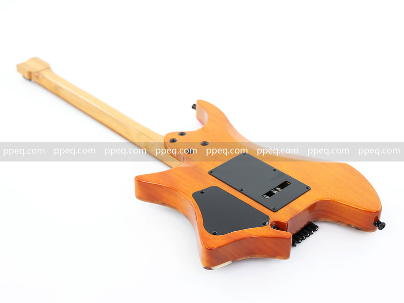 6-String Tapered Neck ResinBurl Body Headless Electric Guitar (PHG-010)