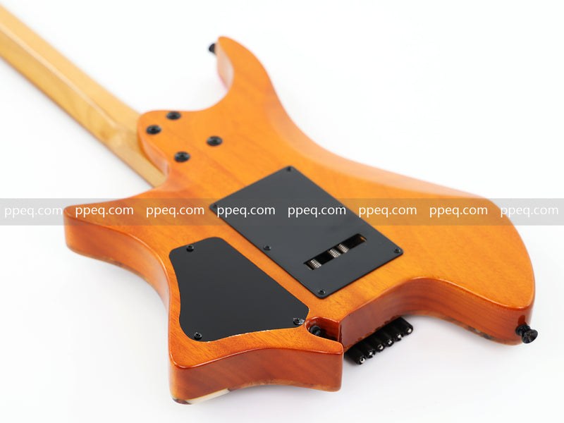 6-String Tapered Neck ResinBurl Body Headless Electric Guitar (PHG-010)