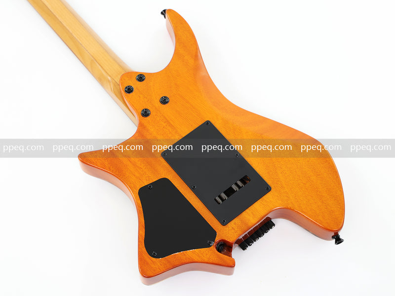 6-String Tapered Neck ResinBurl Body Headless Electric Guitar (PHG-010)