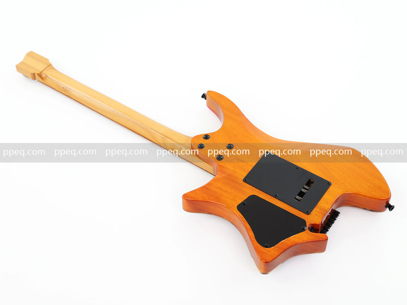 6-String Tapered Neck ResinBurl Body Headless Electric Guitar (PHG-011)