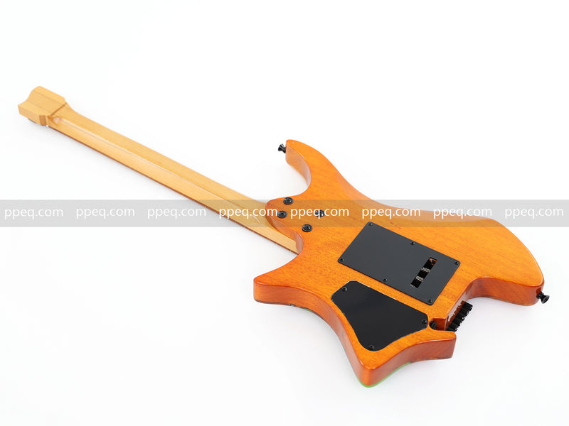 6-String Tapered Neck ResinBurl Body Headless Electric Guitar (PHG-011)