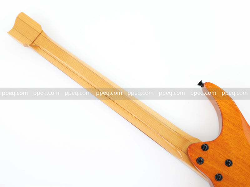 6-String Tapered Neck ResinBurl Body Headless Electric Guitar (PHG-011)