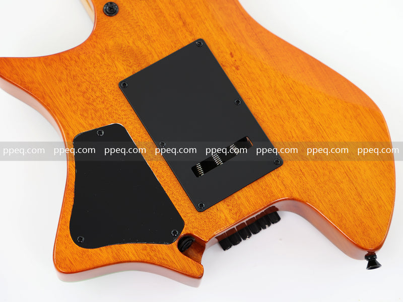 6-String Tapered Neck ResinBurl Body Headless Electric Guitar (PHG-011)