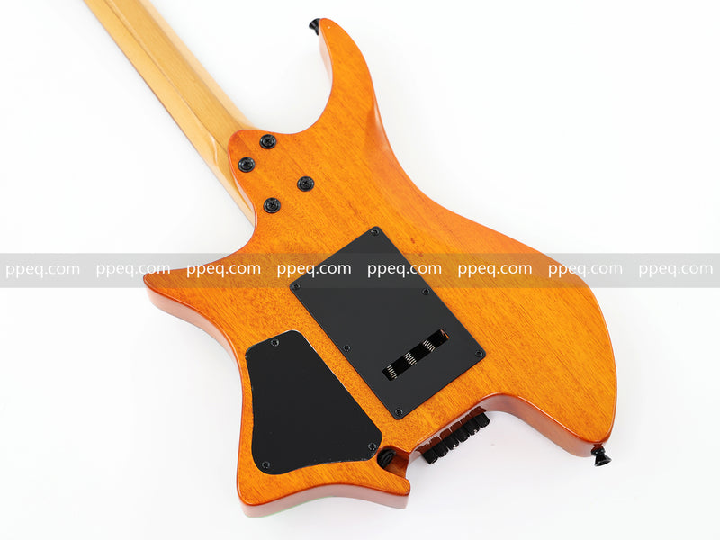 6-String Tapered Neck ResinBurl Body Headless Electric Guitar (PHG-011)