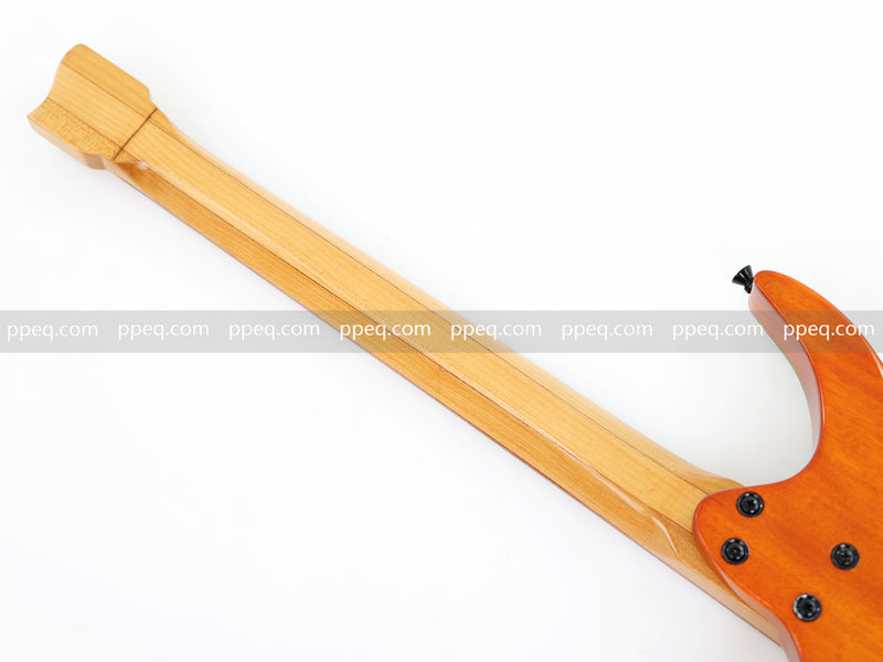 6-String Tapered Neck ResinBurl Body Headless Electric Guitar (PHG-012)