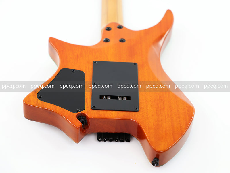 6-String Tapered Neck ResinBurl Body Headless Electric Guitar (PHG-012)