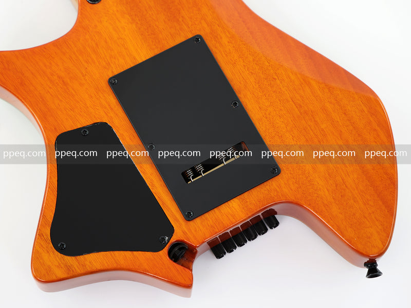 6-String Tapered Neck ResinBurl Body Headless Electric Guitar (PHG-012)