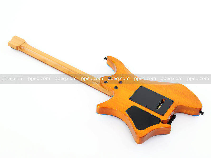 6-String Tapered Neck ResinBurl Body Headless Electric Guitar (PHG-013)