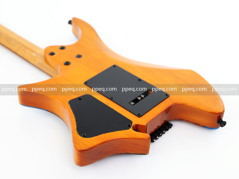 6-String Tapered Neck ResinBurl Body Headless Electric Guitar (PHG-013)