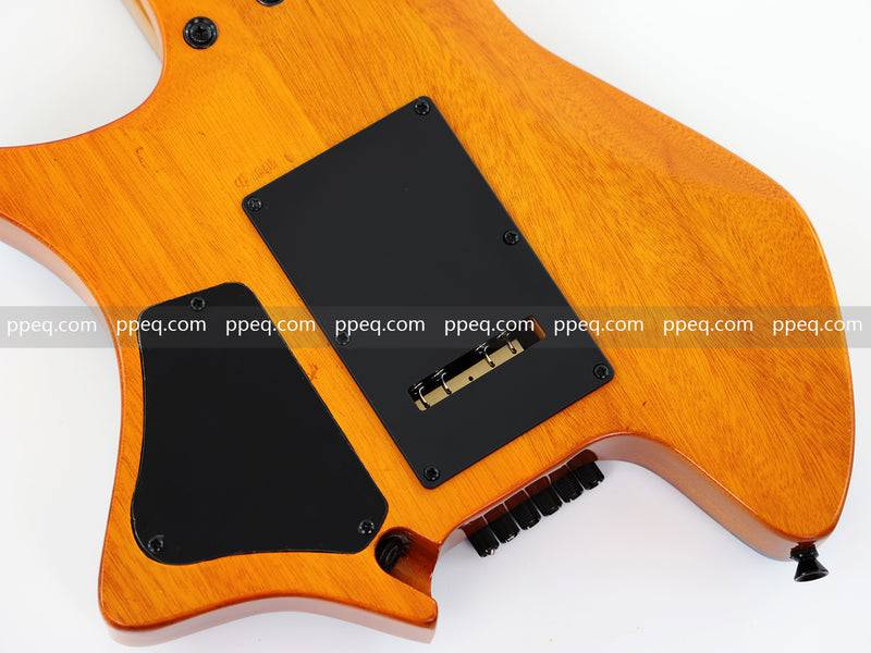 6-String Tapered Neck ResinBurl Body Headless Electric Guitar (PHG-013)