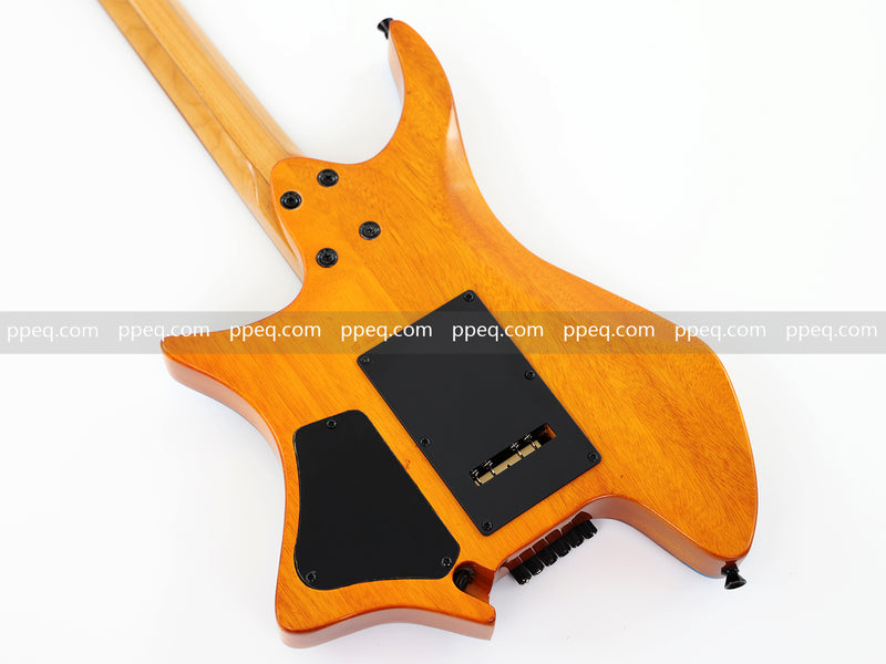 6-String Tapered Neck ResinBurl Body Headless Electric Guitar (PHG-013)