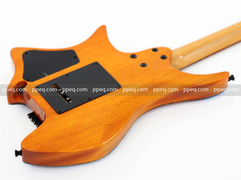 6-String Tapered Neck ResinBurl Body Headless Electric Guitar (PHG-013)