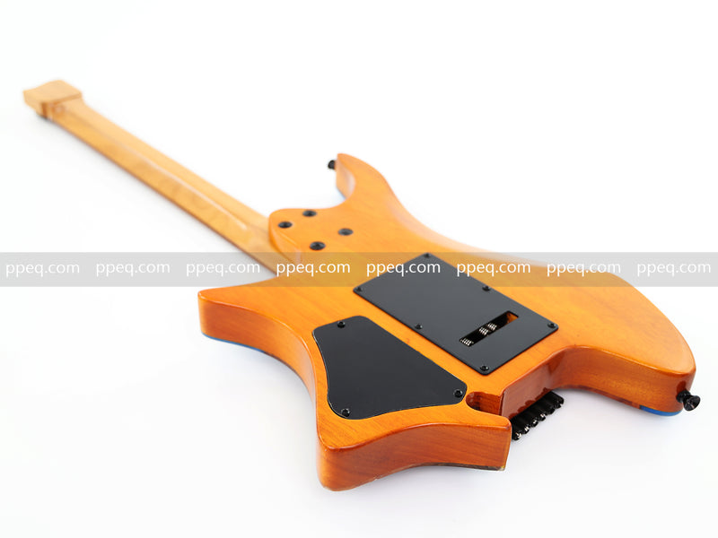 6-String Tapered Neck ResinBurl Body Headless Electric Guitar (PHG-013)