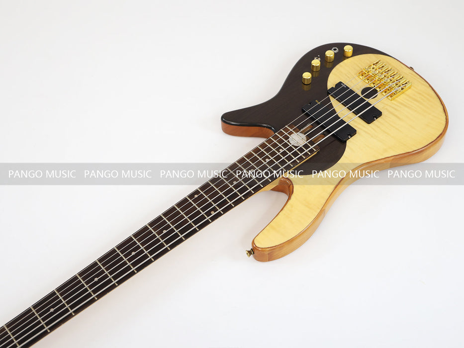 6 Strings Alder Body Electric Bass Guitar with Active Pickups (GKS-031)