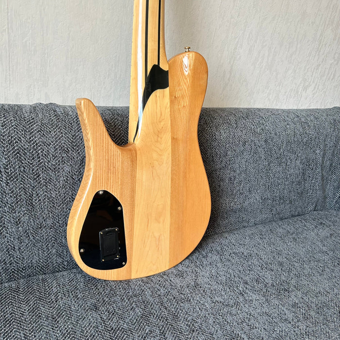 6 Strings Ash Wood Body Neck Through Bass Guitar (GKS-002)