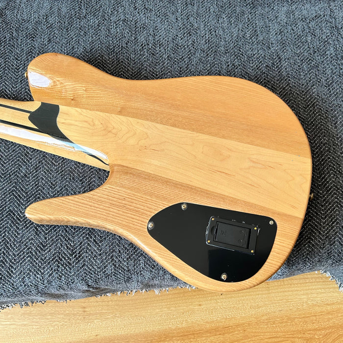 6 Strings Ash Wood Body Neck Through Bass Guitar (GKS-002)