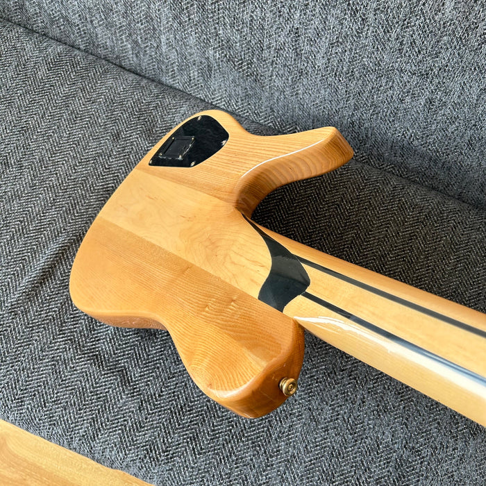 6 Strings Ash Wood Body Neck Through Bass Guitar (GKS-002)