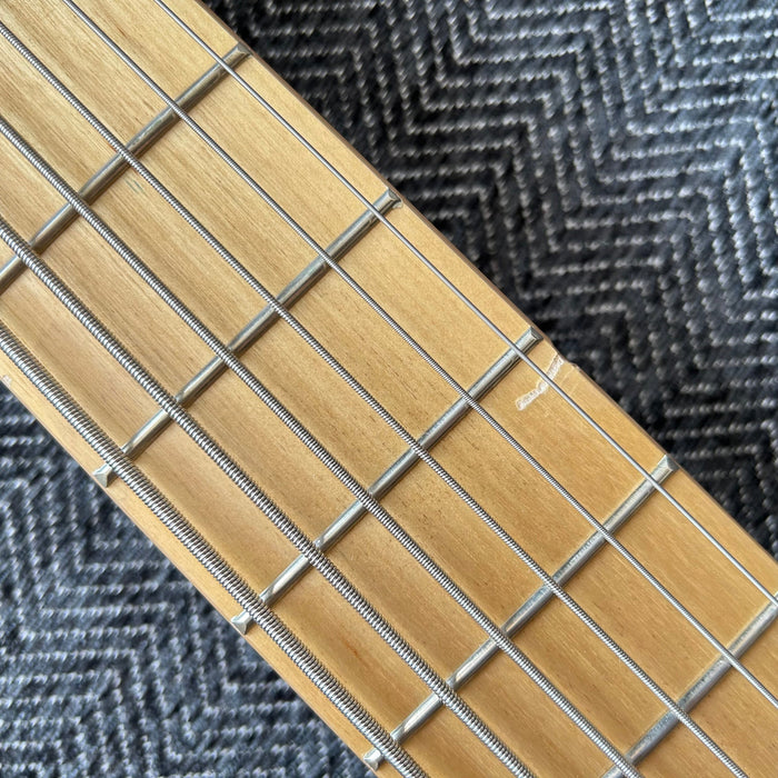 6 Strings Ash Wood Body Neck Through Bass Guitar (GKS-002)