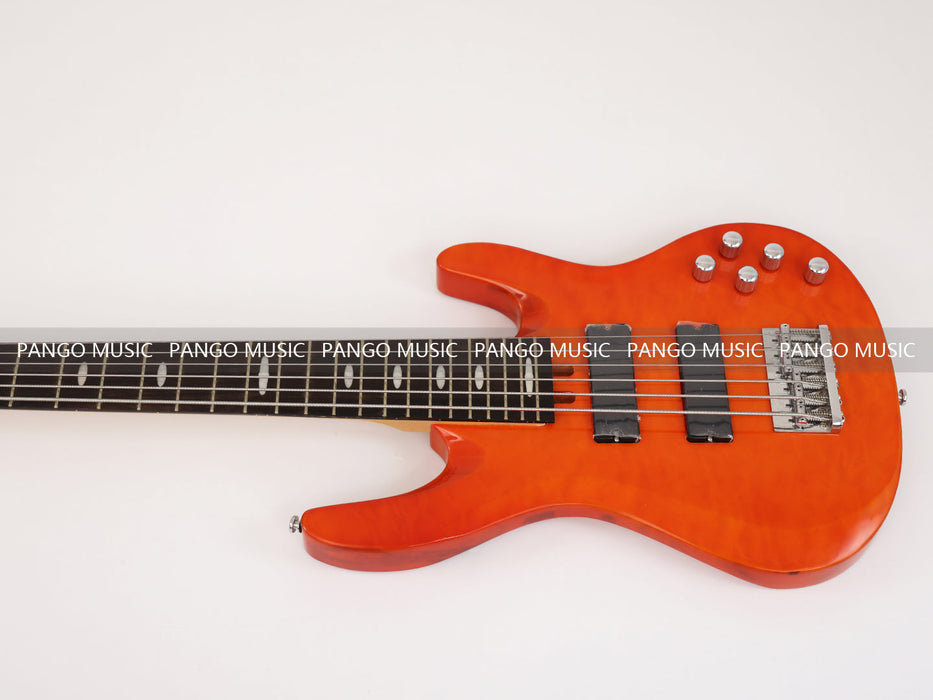 6 Strings Electric Bass Guitar with Quilted Maple Top (GKS-024)