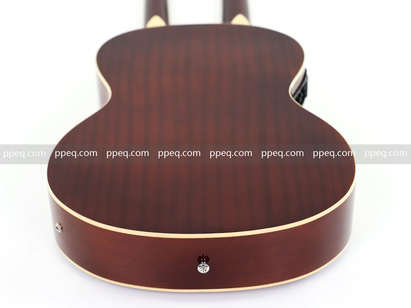 6+12 String Double Neck Acoustic Guitar with Gloss Vintage Tobacco Sunburst Finish (PDN-1216)