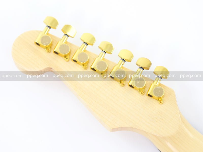 7-String Jaguar Style Offset Body Custom Electric Guitar with Gloss Sunburst Finish (GKS-067)