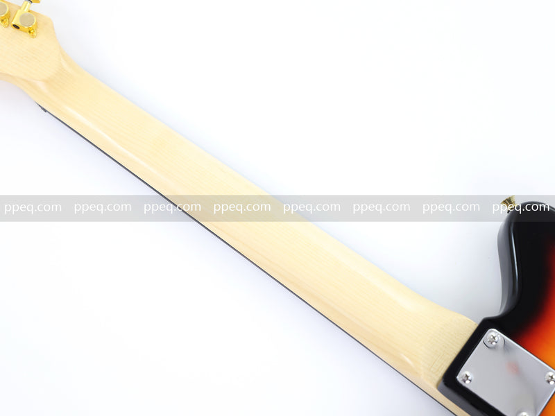 7-String Jaguar Style Offset Body Custom Electric Guitar with Gloss Sunburst Finish (GKS-067)