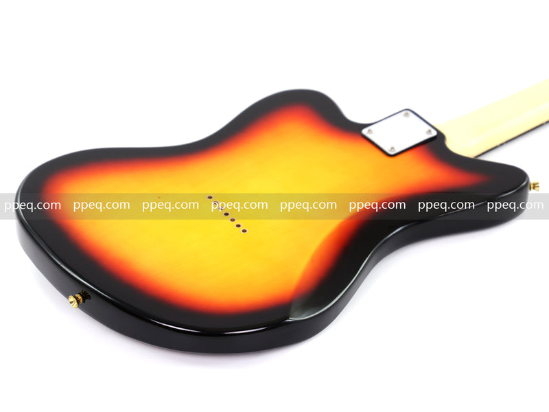 7-String Jaguar Style Offset Body Custom Electric Guitar with Gloss Sunburst Finish (GKS-067)