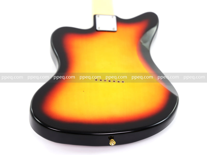 7-String Jaguar Style Offset Body Custom Electric Guitar with Gloss Sunburst Finish (GKS-067)