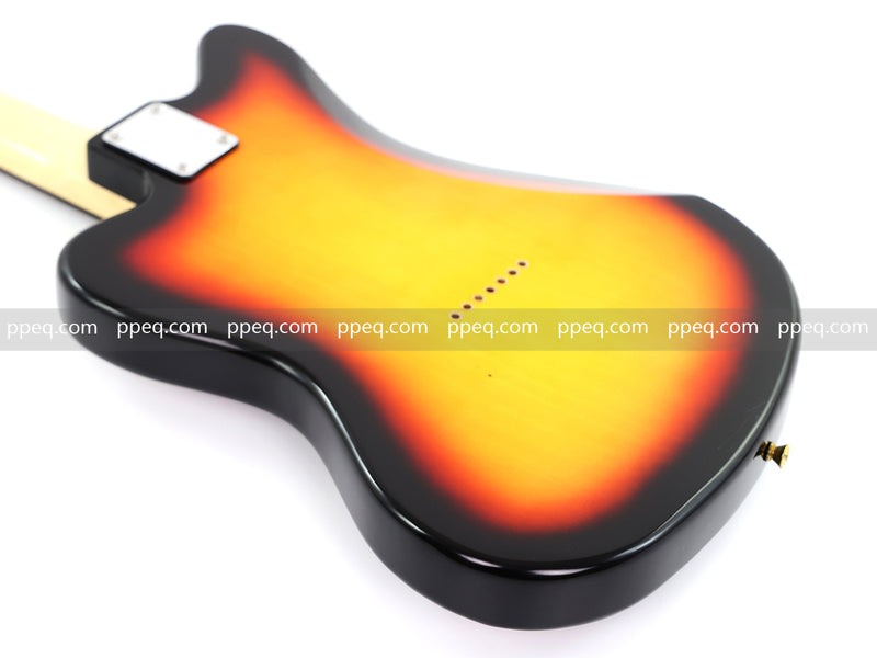 7-String Jaguar Style Offset Body Custom Electric Guitar with Gloss Sunburst Finish (GKS-067)