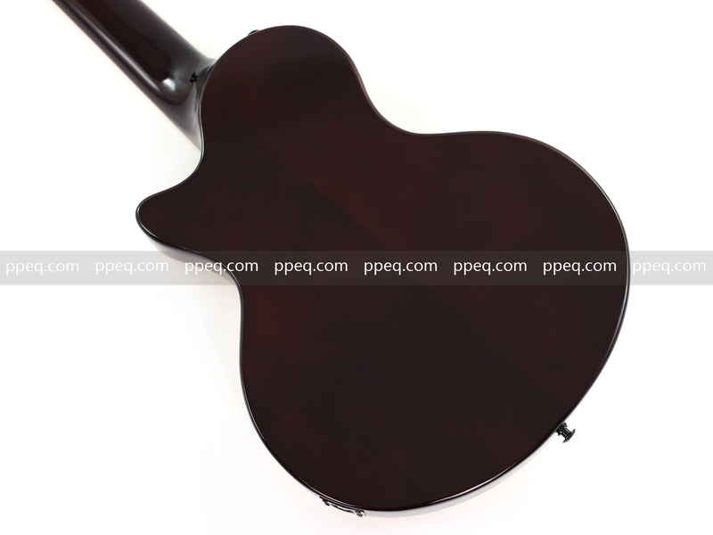 7-String Semi-Hollow Body Electric Guitar with Gloss Natural Finish (YMZ-010)