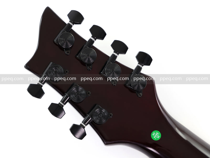 7-String Semi-Hollow Body Electric Guitar with Gloss Natural Finish (YMZ-010)