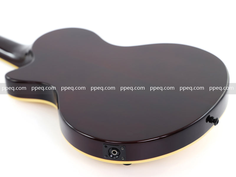 7-String Semi-Hollow Body Electric Guitar with Gloss Natural Finish (YMZ-010)