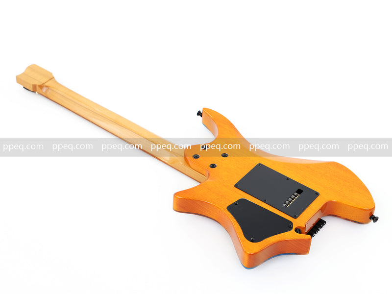 7-String Tapered Neck ResinBurl Body Headless Electric Guitar (PHG-001)