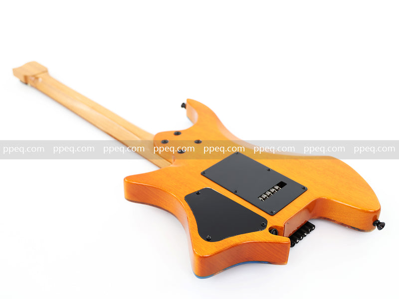 7-String Tapered Neck ResinBurl Body Headless Electric Guitar (PHG-001)