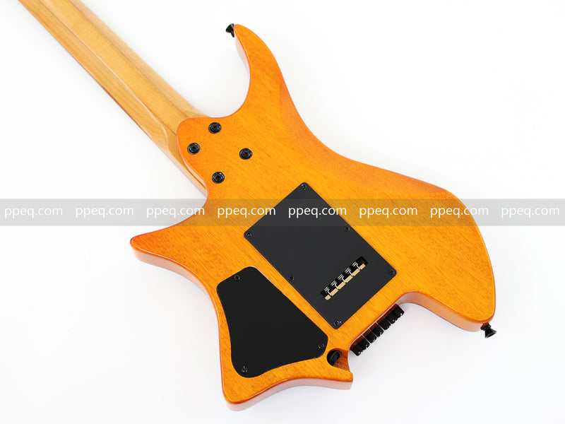 7-String Tapered Neck ResinBurl Body Headless Electric Guitar (PHG-001)