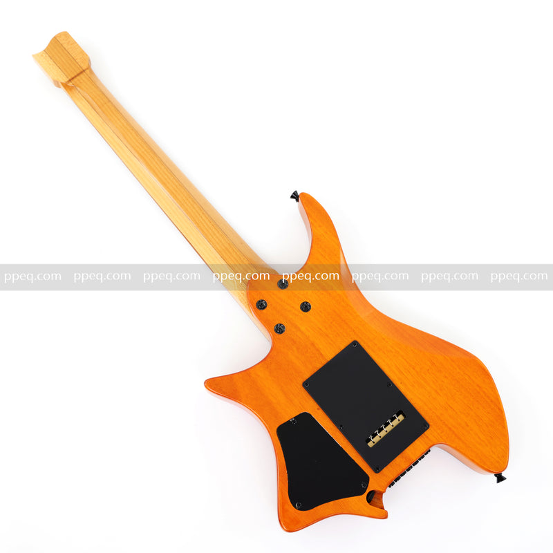 7-String Tapered Neck ResinBurl Body Headless Electric Guitar (PHG-002)