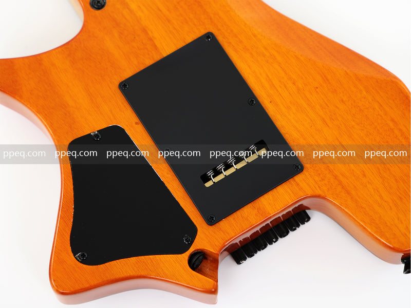 7-String Tapered Neck ResinBurl Body Headless Electric Guitar (PHG-002)
