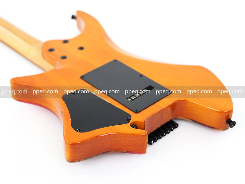 7-String Tapered Neck ResinBurl Body Headless Electric Guitar (PHG-002)