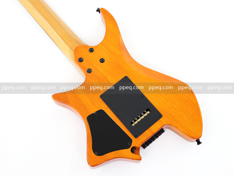 7-String Tapered Neck ResinBurl Body Headless Electric Guitar (PHG-002)