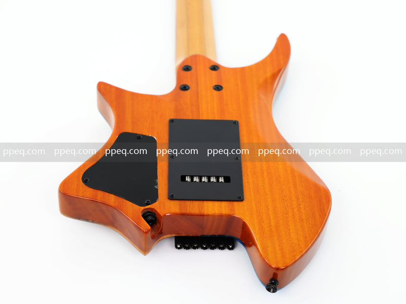 7-String Tapered Neck ResinBurl Body Headless Electric Guitar (PHG-003)